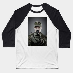 Military guy shooting Baseball T-Shirt